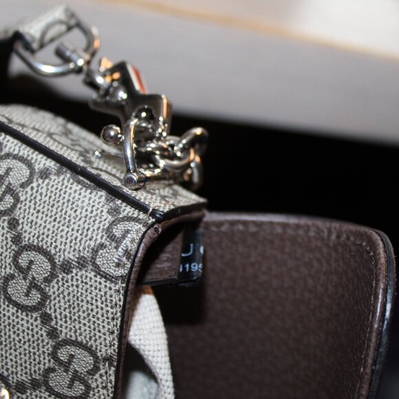 NEW Gucci GG Supreme Monogram 1955 Horsebit Mini Shoulder Bag 774209 - Picture 11 of 13